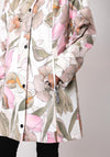 Etage Floral Print Waterproof Long Rain Jacket, Multi-Coloured