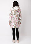 Etage Floral Print Waterproof Long Rain Jacket, Multi-Coloured