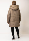 Etage Midi Length Puffer Coat, Brown