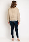 Etage Diamond Quilted Short Jacket, Sand