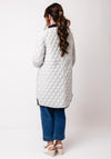 Etage Reversible Quilted Coat, Navy and Beige