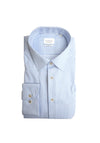 1863 by Eterna Stripe Comfort Fit Shirt, Light Blue & White