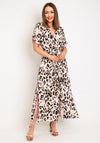 Eva Kayan Leopard Print Shirt Dress, Natural