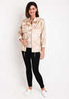 Eva Kayan Camo Print Sequin Detail Jacket, Gold