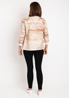 Eva Kayan Camo Print Sequin Detail Jacket, Gold