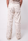 Eva Kayan Printed Wide Leg Trousers, Beige