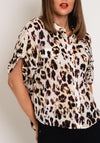 Eva Kayan Leopard Print Blouse, Natural
