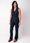 Eva Kayan Embellished Denim Waistcoat, Dark Blue