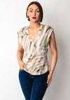 Eva Kayan Abstract Animal Print Vest Top, Beige