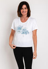Eva Kayan Sequin Print Cotton T-Shirt, White