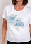 Eva Kayan Sequin Print Cotton T-Shirt, White