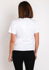 Eva Kayan Sequin Print Cotton T-Shirt, White