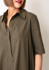 Eva Kayan Short Sleeve Shirt Dress, Green