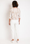 Eva Kayan V-Neck Shimmery Sweater, Gold