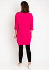 Eva Kayan Soft Knit Knee Length Jumper Dress, Fuchsia