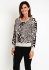 Eva Kayan Leopard Print Sweater, Stone Multi