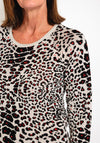 Eva Kayan Leopard Print Sweater, Stone Multi
