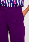 Eva Kayan Mid Rise Wide Leg Trouser, Purple