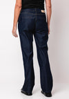 Eva Kayan Embellished Flared Jeans, Dark Blue