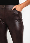 Eva Kayan Faux Leather Skinny Trouser, Deep Brown