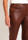 Eva Kayan Faux Leather Skinny Trouser, Brown