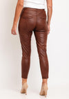 Eva Kayan Faux Leather Skinny Trouser, Brown