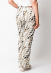 Eva Kayan Abstract Print Straight Leg Trousers, Grey Multi