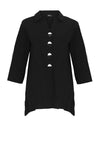 Ever Sassy Tapered Button Shirt, Black