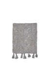 Bedeck Emeline Kalina Knitted Throw 130x150cm, Grey