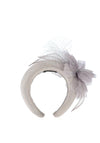 Serafina Collection Floral Headband, Silver