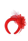 Serafina Collection Floral Headband, Vermilion