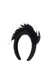 Serafina Collection Feather Headband, Black