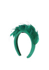 Serafina Collection Feather Headband, Emerald