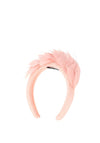 Serafina Collection Feather Headband, Parfait