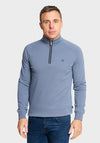 XV Kings By Tommy Bowe Falcons Half Zip Sweatshirt, Pigeon Blue