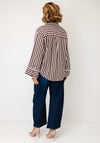 Fransa Alday Striped Blouse, Brown