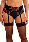 Fantasie Magdalena Floral Suspender, Black