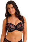 Fantasie Magdalena Balcony Floral Bra, Black