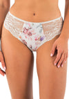 Fantasie Pippa Floral and Lace Brief, White