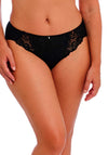 Fantasie Portia Lace Lurex Panel Brief, Black