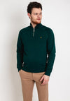 Farah Jim Quarter Zip Sweatshirt, Botanic Green
