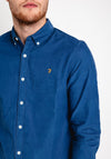 Farah Fontella Corduroy Shirt, Steel Blue