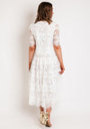 Fee G Jessie Lace Top & Skirt Two Piece, White