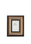 Fern Cottage Beaded Photo Frame 4x6in, Black & Gold