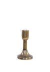Fern Cottage Distressed Squat Candle Holder Small, Gold