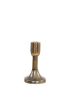 Fern Cottage Distressed Squat Candle Holder Small, Gold