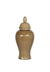 Fern Cottage Small Oval Jar, Caramel