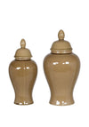 Fern Cottage Small Oval Jar, Caramel