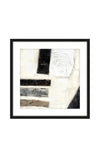 Fern Cottage Abstract Shape Framed Art 50x50cm