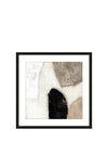 Fern Cottage Abstract Striped Framed Art 50x50cm